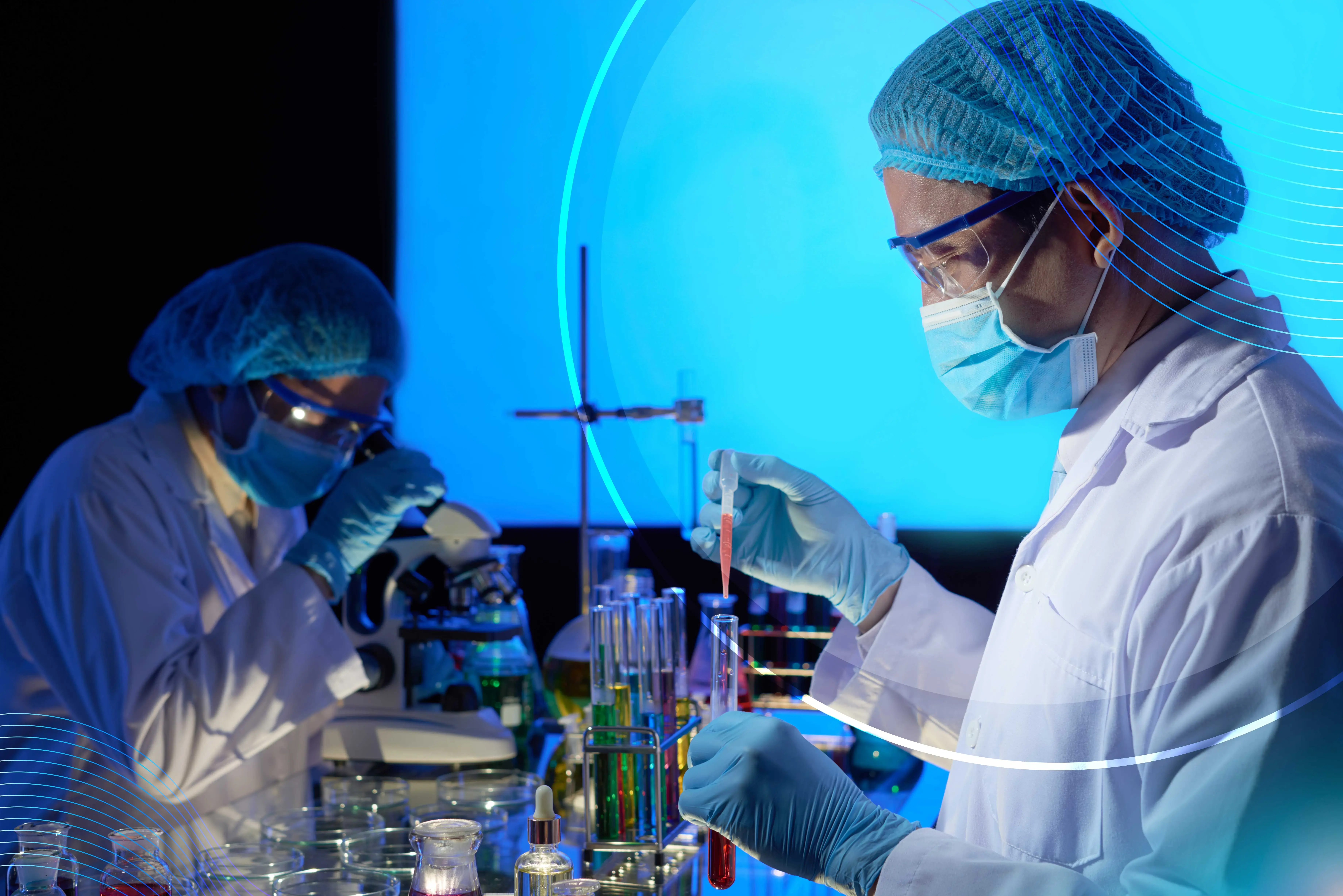 Scientist at lab